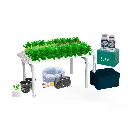 Kit hidropônico N1 NFT System para 32 plantas, jardim interno completo com nutrientes, sementes e acessórios