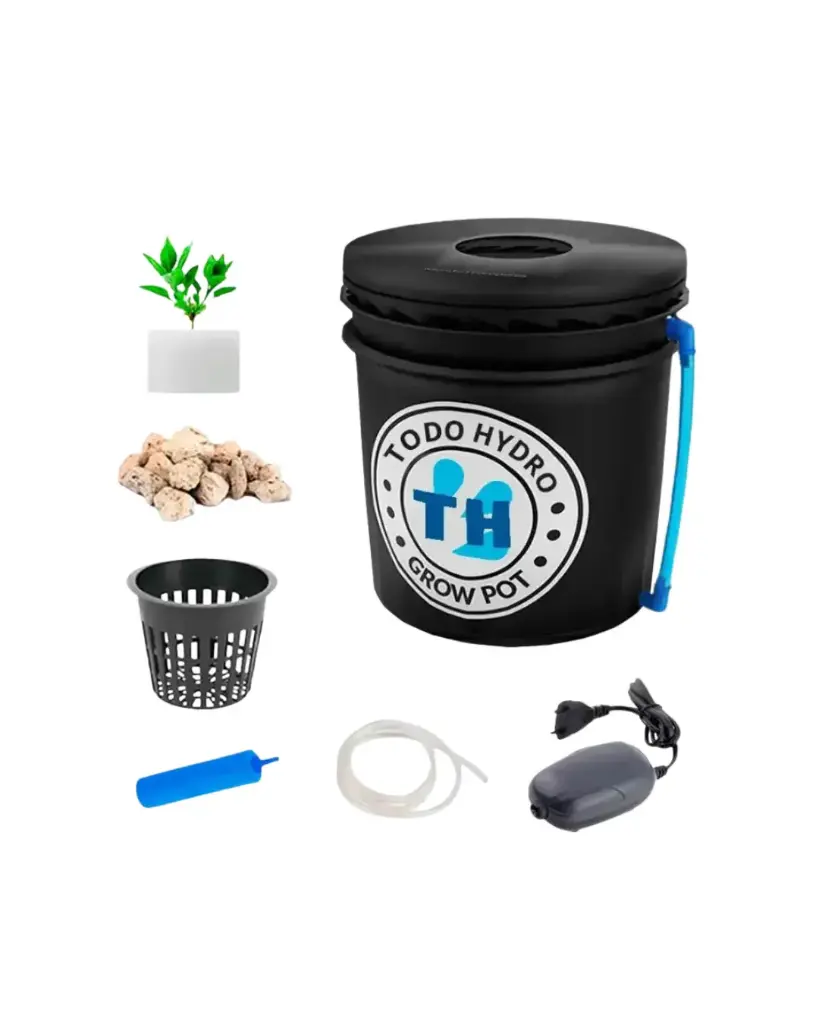 Grow Pot Original DWC Kit de Balde Hidropônico com Medidor de Nível de Água (16L)