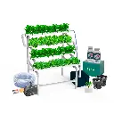 Kit hidropônico N9 NFT System para 32 plantas, jardim interno completo com nutrientes, sementes e acessórios